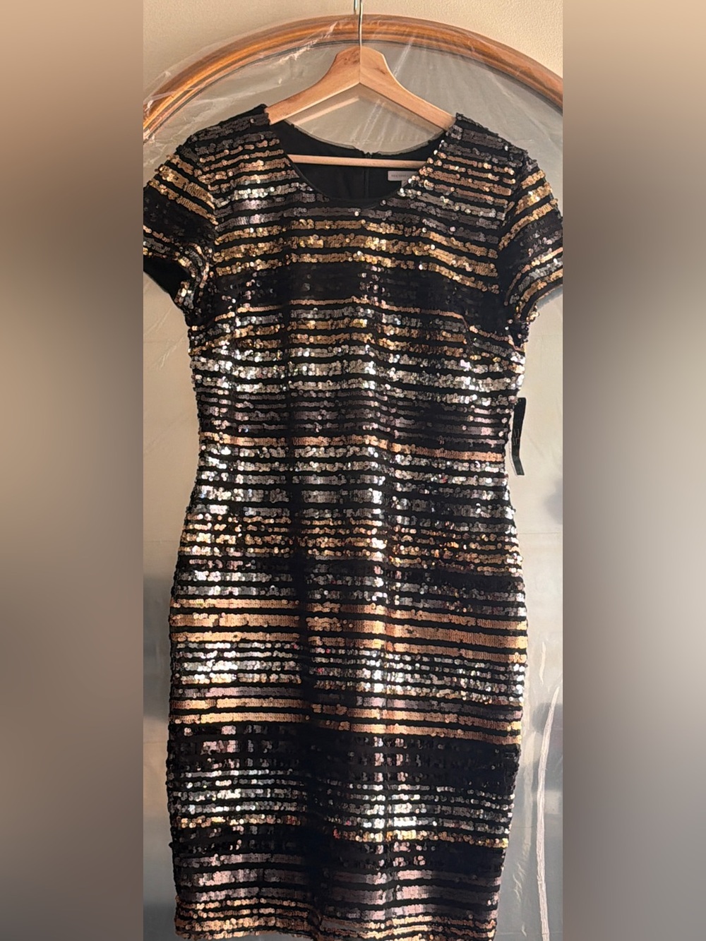 Sequins Black Gold NY&Co Dress Large